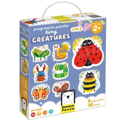 8 puzzles de insectos de 4 piezas<Banana Panda