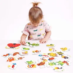 8 puzzles de insectos de 4 piezas<Banana Panda