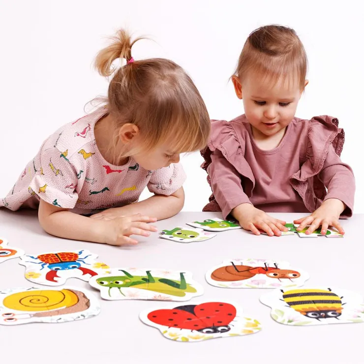8 puzzles de insectos de 4 piezas<Banana Panda