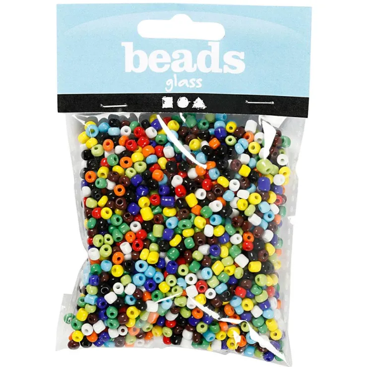 Abalorios de cristal 5mm. 130gr. colores surtidos<Creativ Company Clearance
