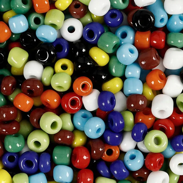 Abalorios de cristal 5mm. 130gr. colores surtidos<Creativ Company Clearance