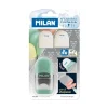 Afilalápiz con depósito y goma de borrar Capsule Silver<Milan Best