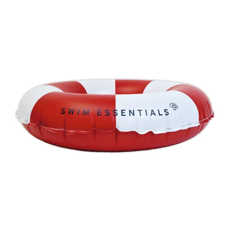 Anillo flotador hinchable rojo y blanco 90cm.<Swim Essentials