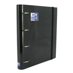 Archivador Europeanbinder A4 4 anillas 25mm. color negro con recambio de 100 hojas<Oxford Best