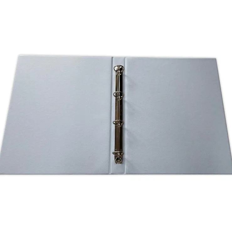 Archivador folio 4 anillas color azul pastel tapa plástico<Saro
