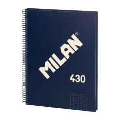 Bloc A4 80 hojas cuadro 5x5mm azul serie 1918<Milan Best