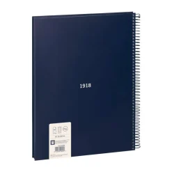 Bloc A4 80 hojas cuadro 5x5mm azul serie 1918<Milan Best