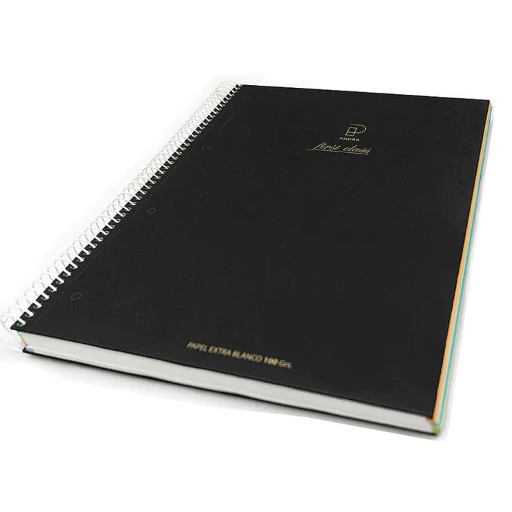 Bloc A5 color negro cuadro 5mm. 120 hojas microperforado First Class<Pacsa Outlet