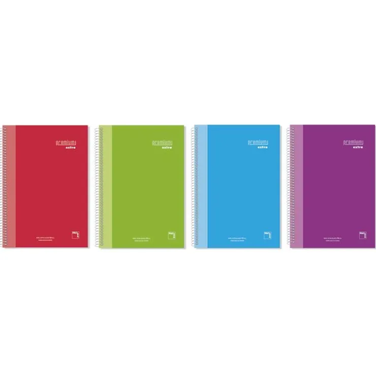 Bloc A4 cuadro 5mm. 120 hojas microperforado colores surtidos Premium extra<Pacsa Sale