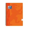Bloc A4 naranja cuadro 4mm. tapa plástico 80 hojas<Oxford Best