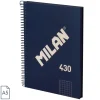 Bloc A5 tapa dura cuadro 5x5mm 80 hojas azul serie 1918<Milan Outlet