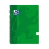 Bloc A4 verde cuadro 4mm. tapa plástico 80 hojas<Oxford Hot