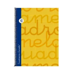 Bloc cuarto cuadrovía 4mm. 80 hojas tapa extra dura naranja<Lamela Discount