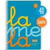 Bloc cuarto cuadrovía 4mm. 80 hojas tapa polipropileno azul flúor<Lamela Clearance