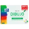 Bloc de dibujo A4 plus con recuadro 2 taladros 20 hojas 130gr.<Oxford Best
