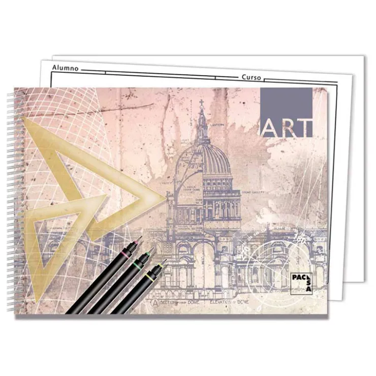 Bloc de dibujo con recuadro 20 hojas de 140 gr. Art<Pacsa