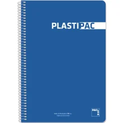 Bloc folio azul oscuro cuadro 4mm. 80 hojas Plastipac<Pacsa Best