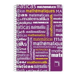 Bloc folio cuadro 4mm. 80 hojas Matemáticas Plastipac<Pacsa Online