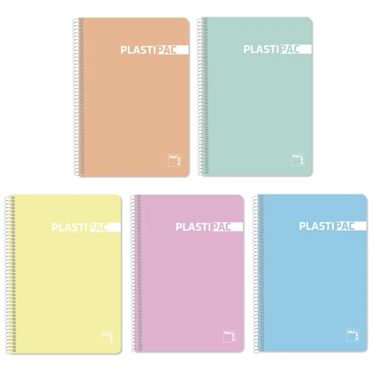 Bloc folio cuadro 4mm. 80 hojas Plastipac pastel<Pacsa Discount