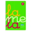 Bloc folio cuadrovía 2,5mm. 80 hojas tapa de polipropileno verde flúor<Lamela Best