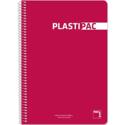 Bloc folio magenta cuadro 4mm. 80 hojas Plastipac<Pacsa Best