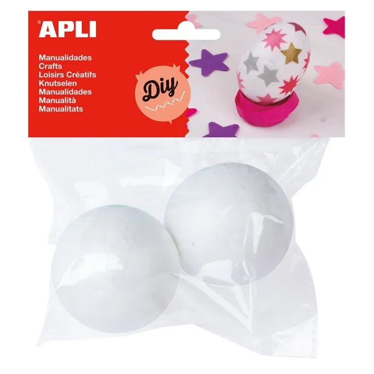 Bolas de pórex 6cm 2 unidades<Apli Outlet