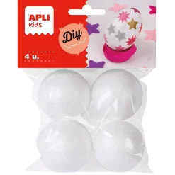 Bolas de pórex 4,5cm 4 unidades<Apli Outlet
