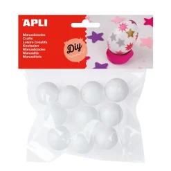 Bolas de pórex 2,5cm 10 unidades<Apli Discount