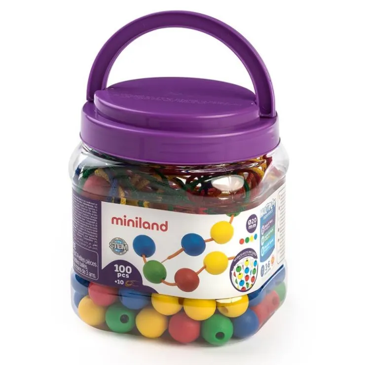 Bolas para ensartar 2cm. 100 unidades<Miniland Sale