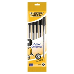 Bolígrafo Cristal tinta negra 5 unidades<Bic Clearance