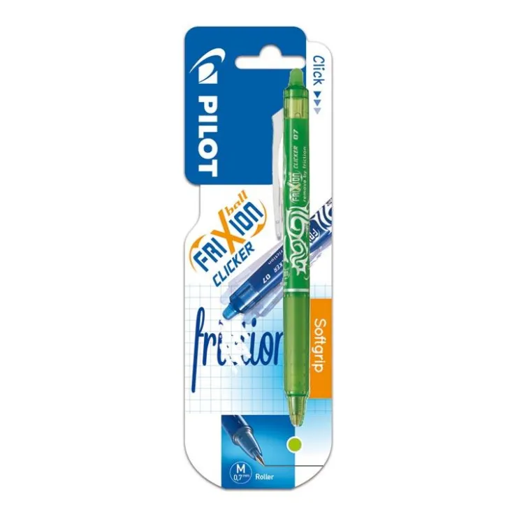 Bolígrafo Frixion Clicker tinta verde lima<Pilot Hot