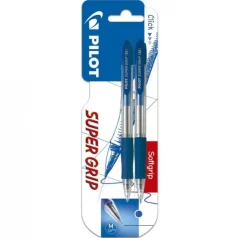 Bolígrafo Super Grip tinta azul 2 unidades<Pilot Sale