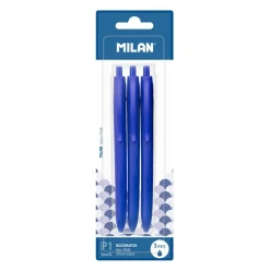 Bolígrafo tinta azul 3 unidades P1 Touch<Milan Best