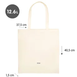 Bolsa de tela tote bag color beige serie 1918<Milan Hot