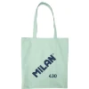 Bolsa de tela tote bag color verde serie 1918<Milan