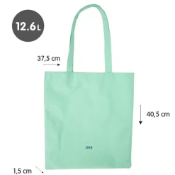 Bolsa de tela tote bag color verde serie 1918<Milan