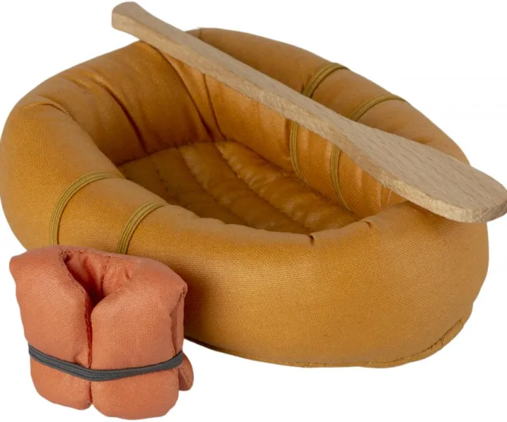 Bote hinchable algodón 12cm. con chaleco salvavidas<Maileg Hot