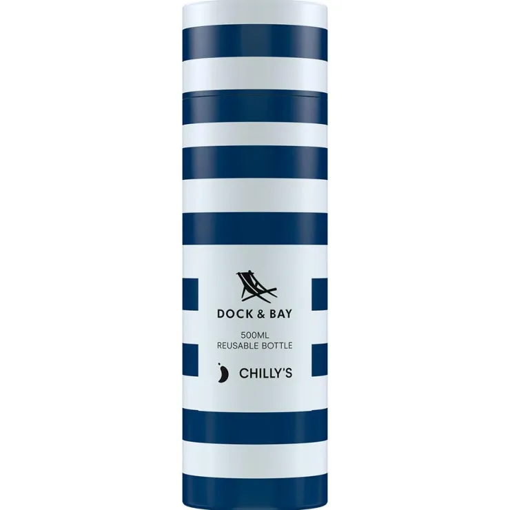Botella inox Dock and Bay navy 500ml.<Chilly Online