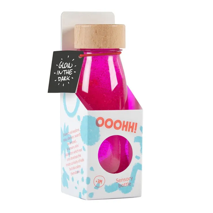 Botella sensorial float flúor rosa<Petit Boum Best