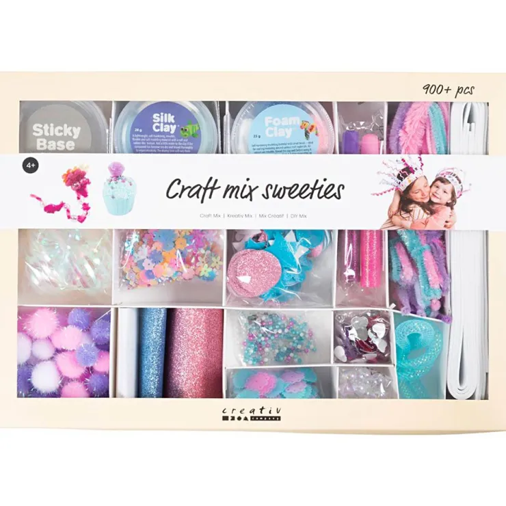 Caja de manualidades golosinas colores pastel .<Creativ Company Hot