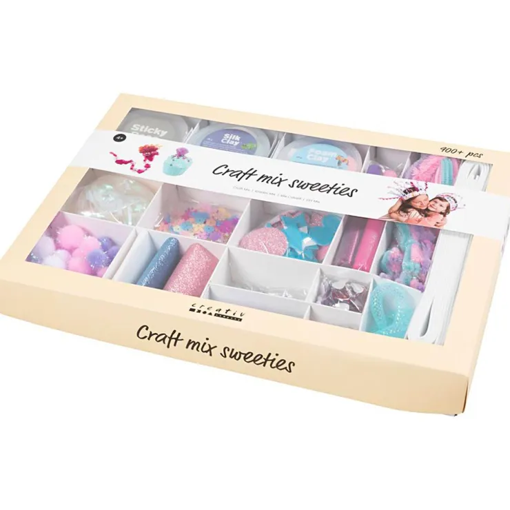 Caja de manualidades golosinas colores pastel .<Creativ Company Hot