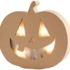 Calabaza con luz Halloween papel maché 22x20x4cm<Creativ Company Sale
