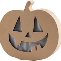 Calabaza con luz Halloween papel maché 22x20x4cm<Creativ Company Sale