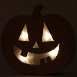 Calabaza con luz Halloween papel maché 22x20x4cm<Creativ Company Sale