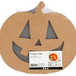 Calabaza con luz Halloween papel maché 22x20x4cm<Creativ Company Sale