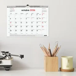 Calendario pared S escribir 2025-2026 16 meses<Finocam Online