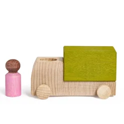 Camión madera verde Lubu con figura<Lubulona Hot