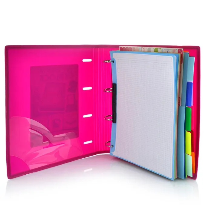 Carpebloc A4 4 anillas 32mm. con recambio de 100 hojas colores surtidos<Fraga Outlet