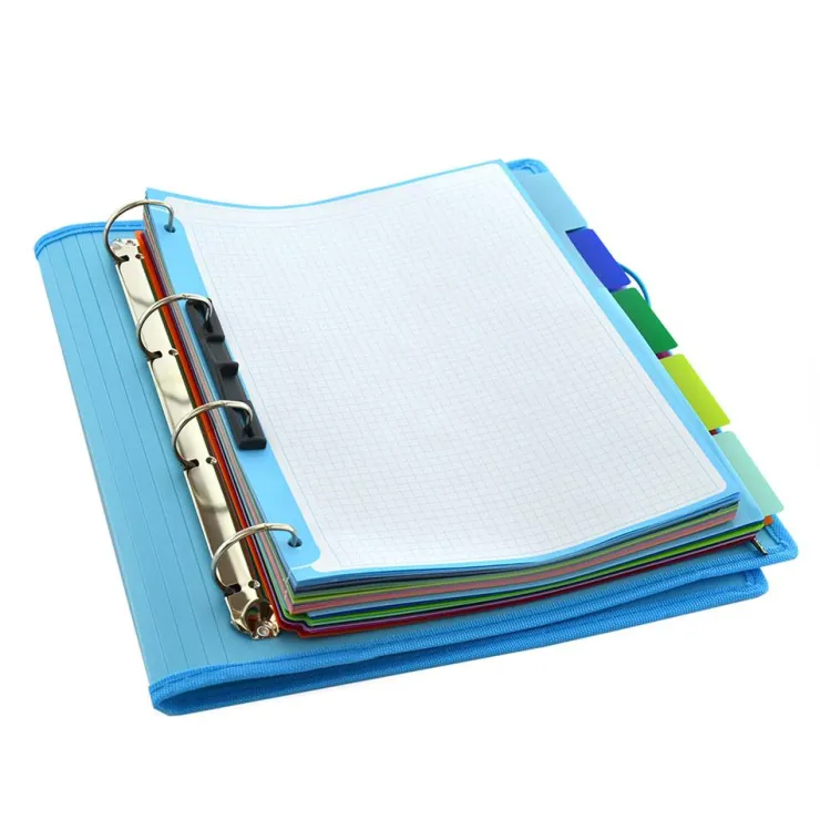 Carpebloc A4 4 anillas 32mm. con recambio de 100 hojas colores surtidos<Fraga Outlet