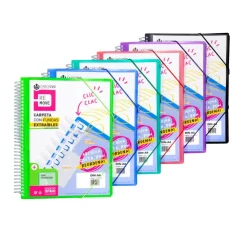 Carpeta A4 PP 40 fundas extraíbles Remove colores surtidos<Carchivo Online